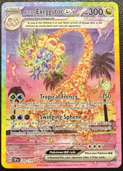 Pokemon - Alolan Exeggutor EX - 242/191 Surging Sparks - SIR - Near Mint - Image 1