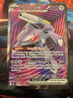 Genesect ex 161/086 Sv: Black Bolt Holo Pokemon NM/M Unplayed Pack Fresh - Image 1