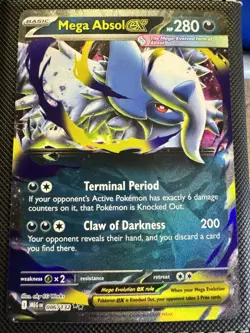 Pokemon TCG Mega Absol EX ULTRA RARE 86/132-Mega Evolution-Near Mint - Image 1