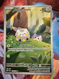 2025 Pokemon Phantasmal Flames PFL EN Togedemaru Illustration Rare #104/094 - Image 1