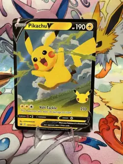 Pikachu V SWSH143 NM Promo Rare Pokemon Card - Image 1