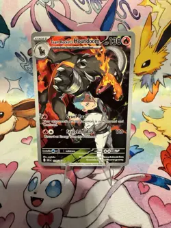 Team Rocket's Houndoom Illustration Rare Pokemon Destined Rivals (DRI) #191 - Image 1