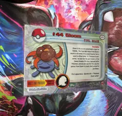 Gloom #44 - Green LOGO - NON-HOLO - SERIES 1 - TOPPS Pokemon Cards NM - Image 2