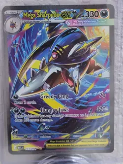 Near Mint Pokemon TCG Phantasmal Flames Mega Sharpedo Ex S.I.R. Card #127/094. - Image 1