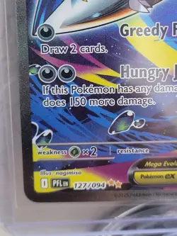 Near Mint Pokemon TCG Phantasmal Flames Mega Sharpedo Ex S.I.R. Card #127/094. - Image 2