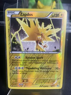 Pokemon TCG Zapdos 46/113 Holographic Rare Legendary Treasures Series - Image 1