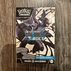 Pokemon Scarlet & Violet Black Bolt Booster Bundle Box Sealed 6 Booster Packs - Image 1