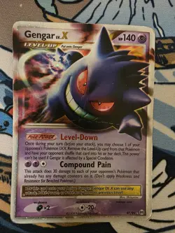 Pokemon Gengar LV.X 97/99 Holo Ultra Rare Platinum Arceus 2009 - Image 1