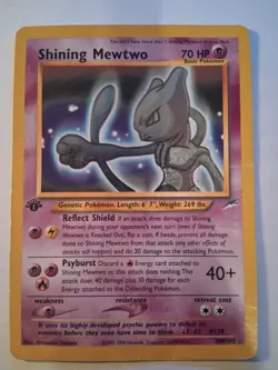 Pokemon TCG Shining Mewtwo Neo Destiny 109 Holo Unlimited Shiny Holo Rare - Image 1