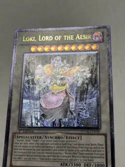 Loki, Lord of the Aesir STOR-EN039 Ultimate Rare 1st Edition Light Play English - Image 2