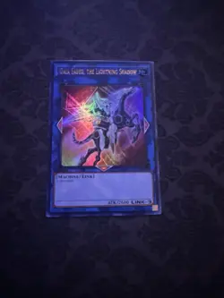 Yugioh Gaia Saber, the Lightning Shadow DUDE-EN022 1st Edition Ultra Rare Holo - Image 1