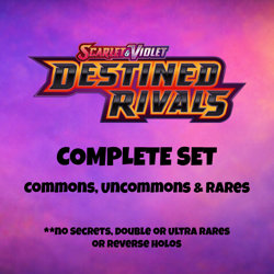 Pokemon | Destined Rivals | Complete Common, Uncommon & Rare 165 Card Set - Image 1