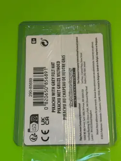 Pokemon Pikachu Card Sealed with Grey Felt Hat SVP 085, Van Gogh Museum Promo - Image 2