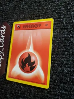Pokemon Fire Energy 98/102 1st Edition Base Set Shadowless Card Near Mint - Image 2