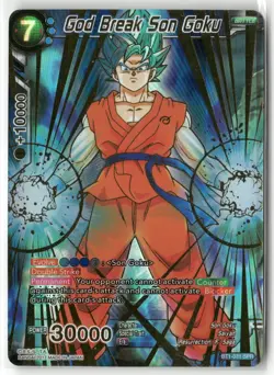 Dragon Ball Super Card - God Break Son Goku BT1-031 SPR Foil - Image 1