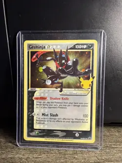 Pokemon TCG Greninja Gold Star SWSH144 25th Celebrations Promo Card NM - Image 1