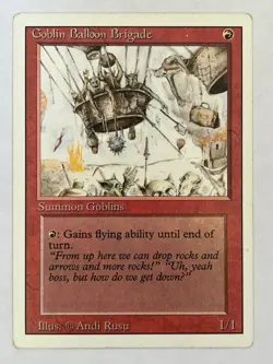 Goblin Balloon Brigade Revised Edition Non-Foil MTG LP - Image 1