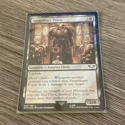 Sanguinary Priest (Surge Foil) [Universes Beyond: Warhammer 40,000] - MTG NM - Image 1