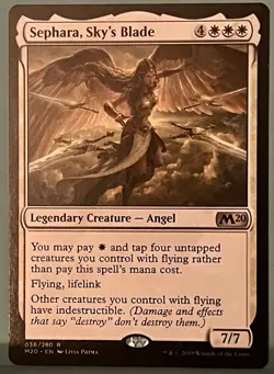 Sephara, Sky's Blade - M20 - Magic MTG - NM - Rare - Image 1
