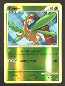 Pokemon TCG Tropius 22/90 Reverse Holo Rare Undaunted 2010 LP - Image 1