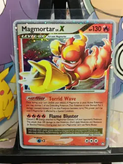 Magmortar LV.X 123/123 Rare Holo - Pokemon TCG Mysterious Treasures LP - Image 1