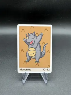 Rhydon - Rideonme #112 Pookiemoot Series 1 Custom Fan Art Pokemon - Image 1
