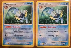 2009 Pokemon Vaporeon 34/111 Rising Rivals X2 - Image 1