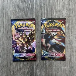Pokemon TCG: Sword & Shield Base Set- Booster Pack (Lot Of 2) New/Factory Sealed - Image 1