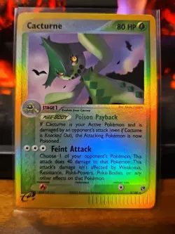 Pokemon TCG Cacturne 2/100 Sandstorm Reverse Holo LP - Image 1