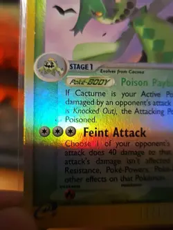 Pokemon TCG Cacturne 2/100 Sandstorm Reverse Holo LP - Image 4