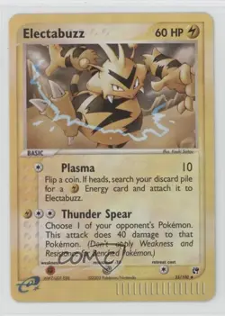 Electabuzz Reverse Foil Pokemon EX Sandstorm #35 2003 - Image 1