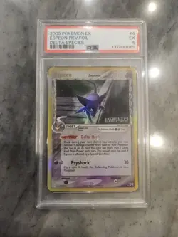 Espeon EX Delta Species Reverse Holo Rare Pokemon 4/113 PSA 5 - Image 1