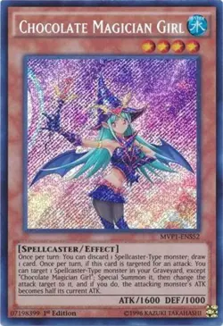 Chocolate Magician Girl - MVP1-ENS52 - Secret Rare - 1st Edition LP Yugioh YuGiO - Image 1
