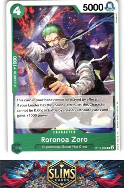 OnePiece TCG - Roronoa Zoro (036) Near Mint or Better B2G1 - Image 1