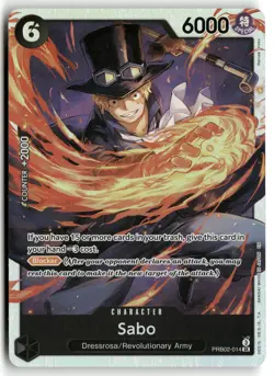 Sabo PRB02-014 Premium Booster -The Best- Vol. 2 One Piece Foil NM - Image 1