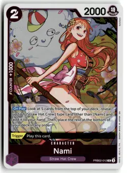 Nami PRB02-012 Premium Booster -The Best- Vol. 2 One Piece Foil NM - Image 1