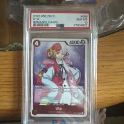 UTA 2022 One Piece English Romance Dawn #005 PSA 10 (OP-01) Rookie - Image 1