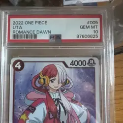 UTA 2022 One Piece English Romance Dawn #005 PSA 10 (OP-01) Rookie - Image 2