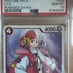 UTA 2022 One Piece English Romance Dawn #005 PSA 10 (OP-01) Rookie - Image 3