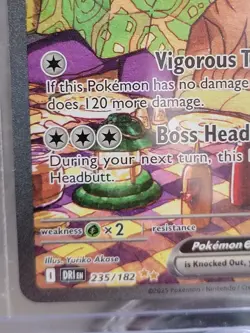 Near Mint 2025 Pokemon TCG Destined Rivals Arven's Mabosstiff EX card #235/182. - Image 2