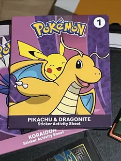 Pokemon Binder Of 54x Holo Cards And Cool 2024 Pokemon Micdonalds Stickers Lot - Image 2
