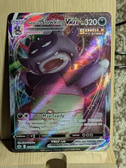 Pokemon Card Galarian Slowking V Max Mint Condition Near Perfect Great Card - Image 2
