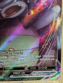 Pokemon Card Galarian Slowking V Max Mint Condition Near Perfect Great Card - Image 5