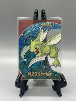 Pokemon Topps Scyther #123 Clear Card PC9 NM - Image 1