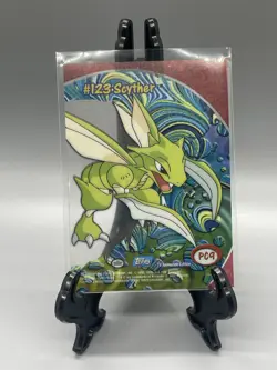 Pokemon Topps Scyther #123 Clear Card PC9 NM - Image 2