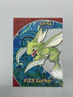 Pokemon Topps Scyther #123 Clear Card PC9 NM - Image 3