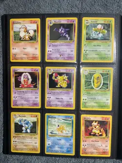 Pokemon Complete Base Set 4th print Rare Uncommon Common Cards Vintage NM FRESH - Image 2
