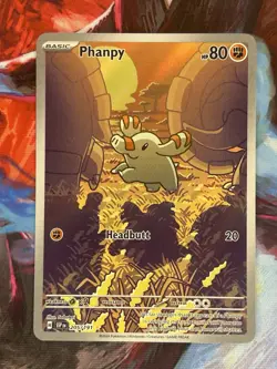 Pokemon TCG Phanpy Card Scarlet & Violet Surging Sparks Series 205/191 - Image 1