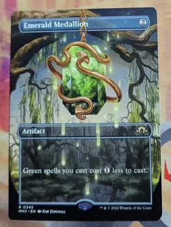 Emerald Medallion (Borderless) MTG Modern Horizons 3 (MH3) (NM) - Image 1