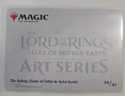Balrog Flame of Udun 36 / 81 Art Series MTG Lord of the Rings 2023 NM/Mint - Image 2